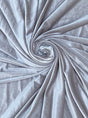 Stretch Velvet Feather Gray