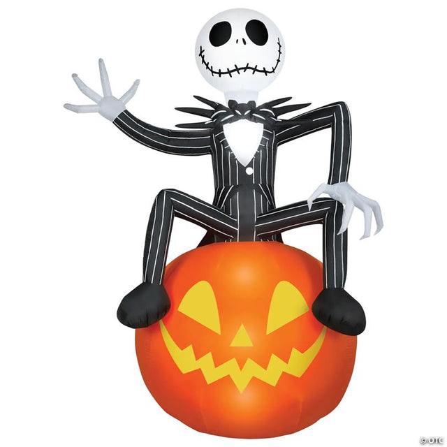9 Ft. 6" Airblown ® Inflatable The Nightmare Before Christmas Jack on Pumpkin Halloween Outdoor Yard Decoration