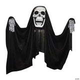 9 Ft. 9" Hanging Skeleton Reaper Curtain Halloween Decoration