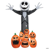9 Ft. Airblown Inflatable Giant Animated Jack Skellington Halloween Yard Decoration