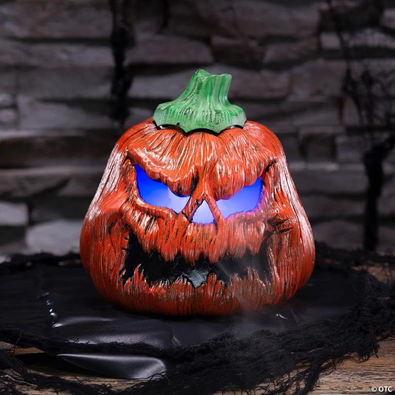 9" Orange Pumpkin Mister Halloween Decoration