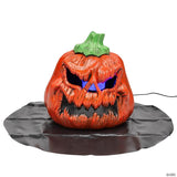 9" Orange Pumpkin Mister Halloween Decoration