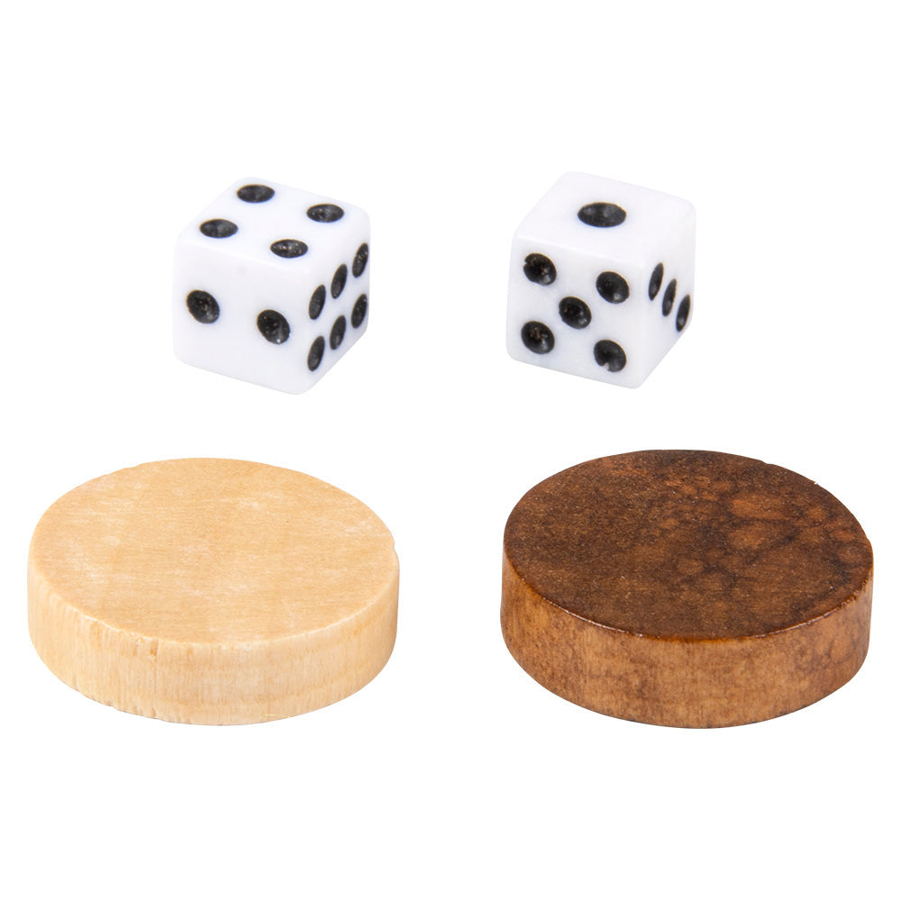 Wooden Backgammon 10" (1 Box)