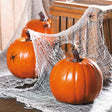 9" x 8 1/4" Orange Foam Pumpkin Halloween Decoration