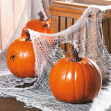 9" x 8 1/4" Orange Foam Pumpkin Halloween Decoration