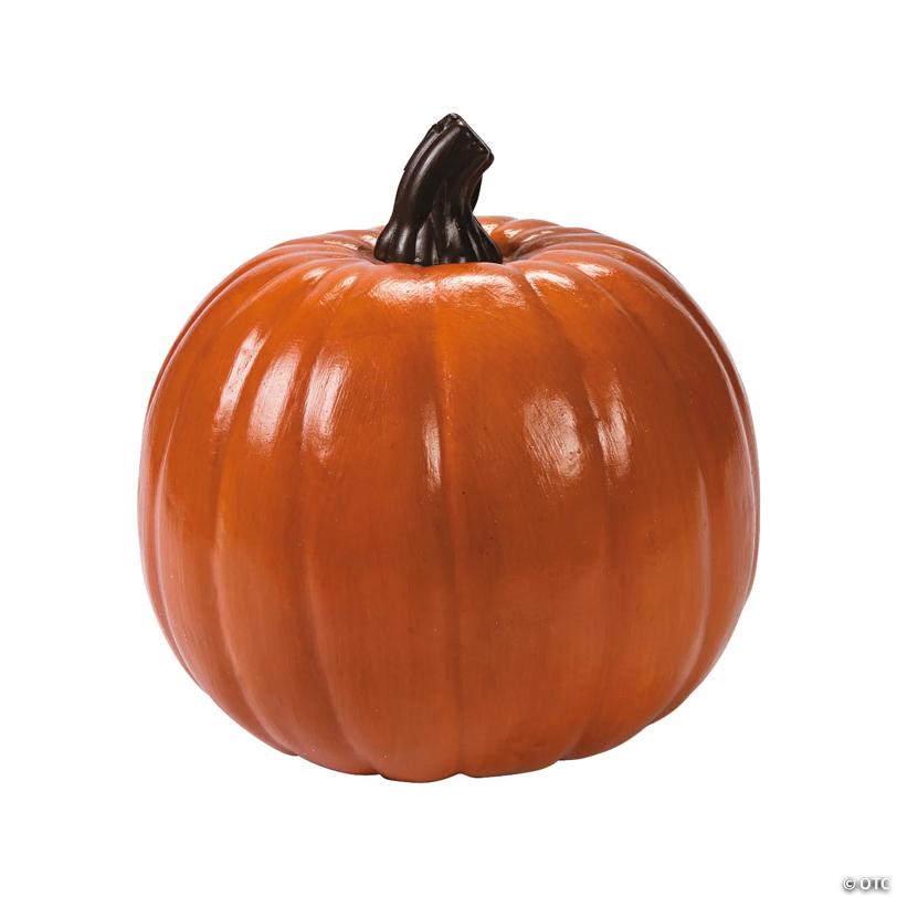 9" x 8 1/4" Orange Foam Pumpkin Halloween Decoration