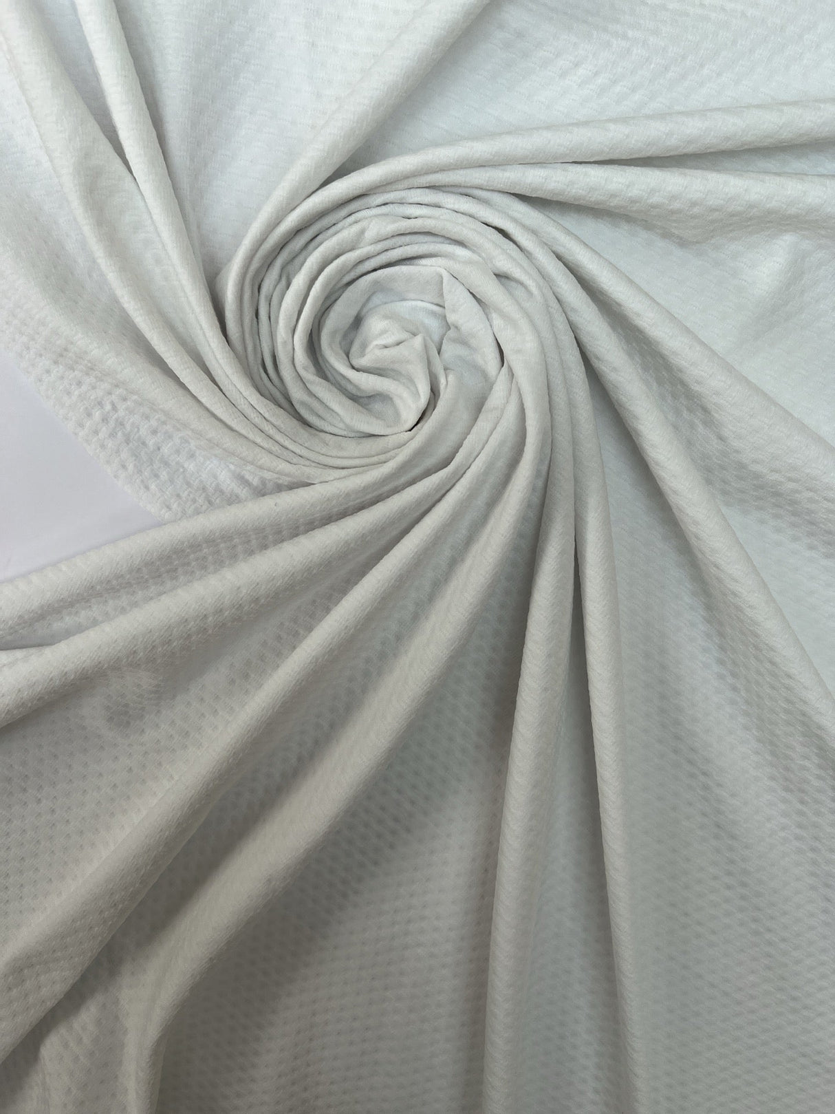 Polyamide Elastane Ribbed Knit White Gray