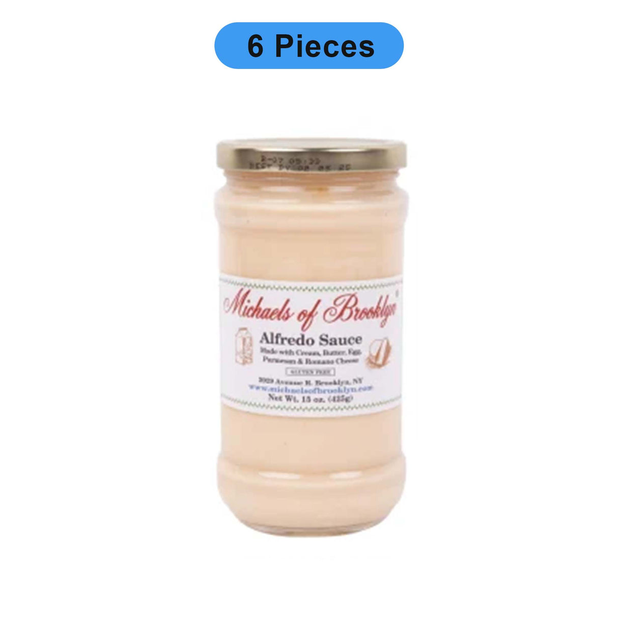 MICHAELS OF BROOKLYN ALFREDO SAUCE 15 OZ JAR