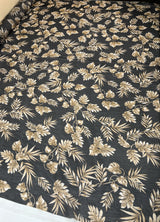 Viscose Chiffon Printed Black Brown