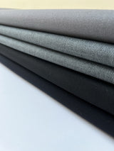 Virgin Wool Twill Gray Blue