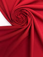 Polyamide Elastane Plain Red Fabric