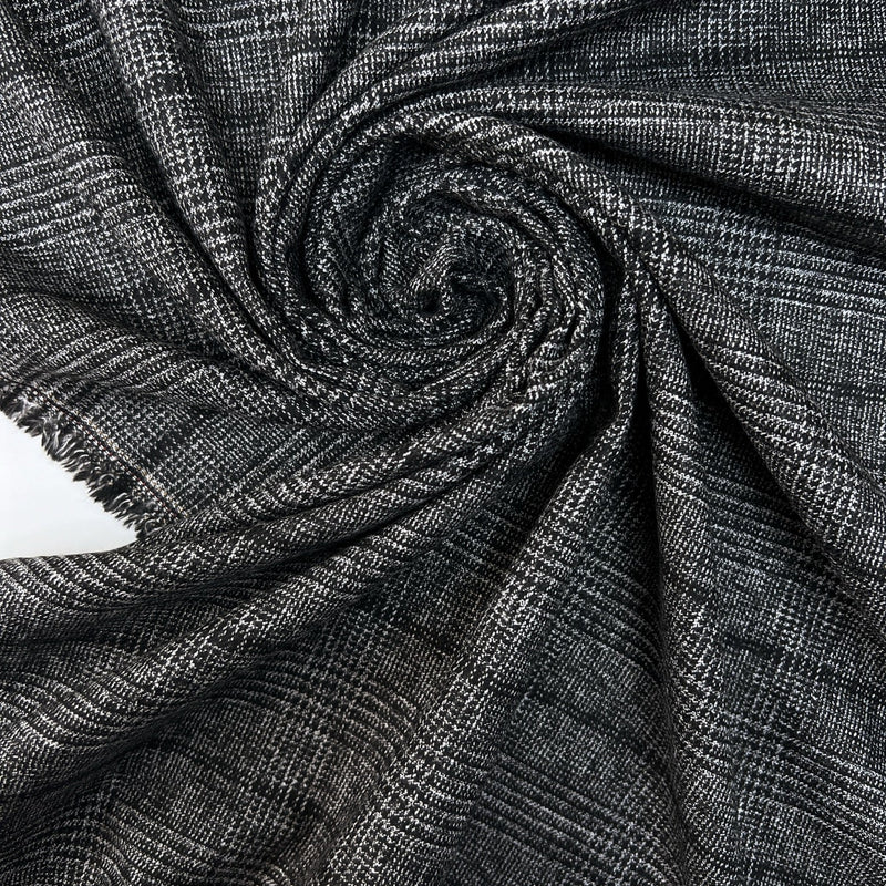 Polyamid Viscose Checked Suiting Fabric