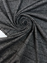 Polyamid Viscose Checked Suiting Fabric