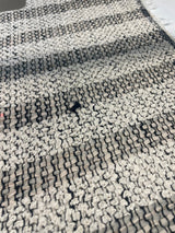 Wool Tweed Suit Fabric White Beige Black