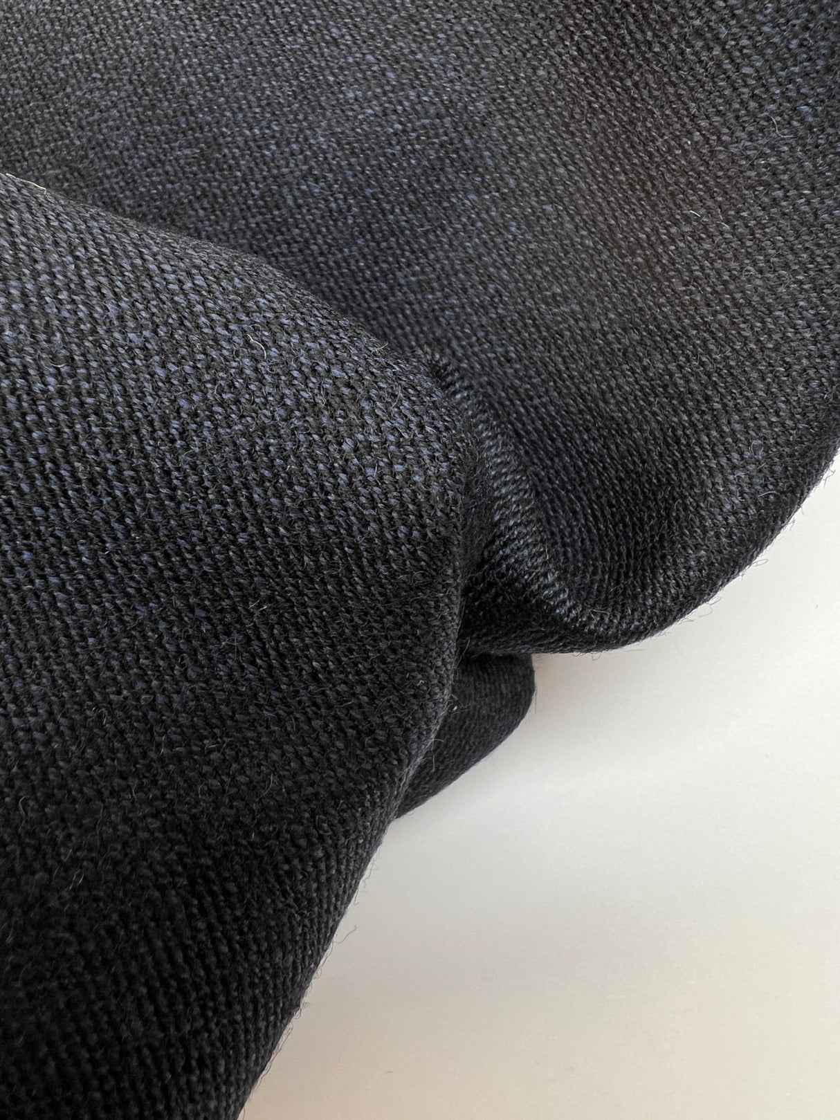 Wool Suit Twill Blue Black