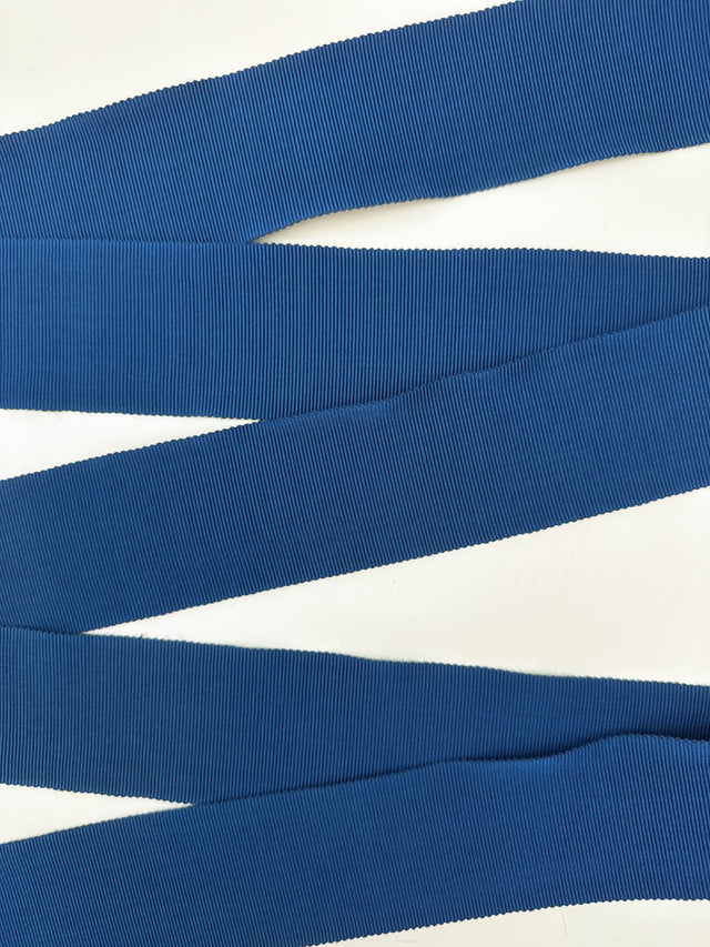 Viscose Rayon Blue Rep Weave