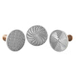 Nordic Ware Cast Aluminum Geo Cookie Stamps 3 pack