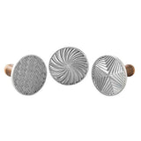Nordic Ware Cast Aluminum Geo Cookie Stamps 3 pack