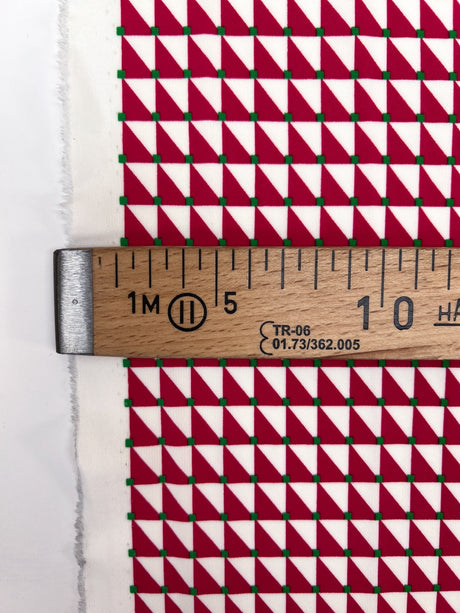 Polyester Elastane Knitted Fabric Printed Geometric