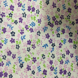 Small Floral Print Poly Cotton Fabric - Small Floral, 59" Width (1 Yard)