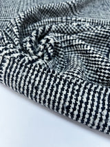 Checked Wool Acrylic Cotton Bouclé