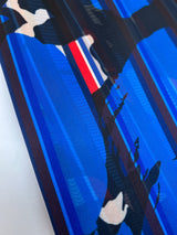 Polyamide Polyester Satin Twill Lining Fabric, Multicolour Abstract