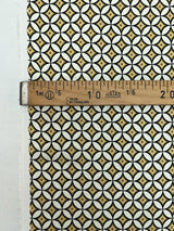 Viscose Geometric Print Beige Black