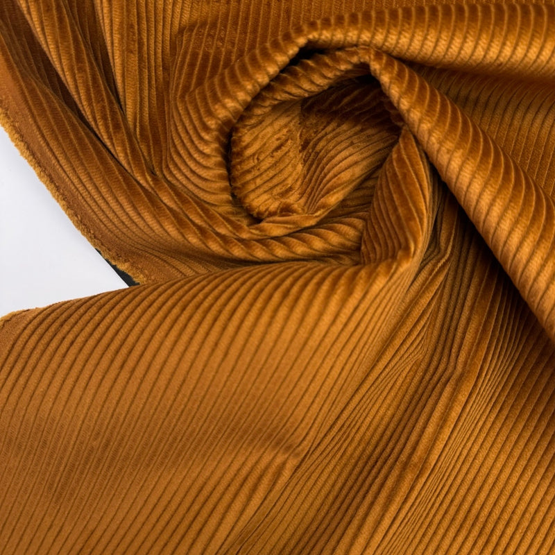 Cotton Corduroy Brown Ribbed