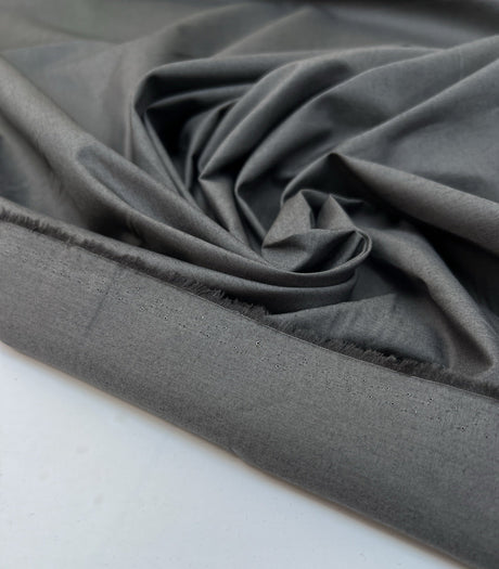 Cotton Poplin Gray Black