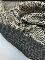 Wool Polyester Checked Tweed