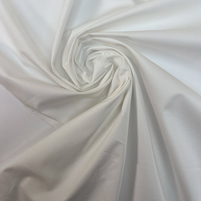Cotton Twill White Shade Stretch