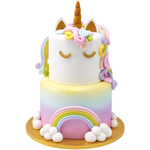 Unicorn Creations Gum Paste cake topper set