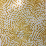 Galaxy Two Tone Swirl Vinyl Fabric - PU Polyester Faux Leather, Two Tone Swirl, 54" Width (1 Yard)