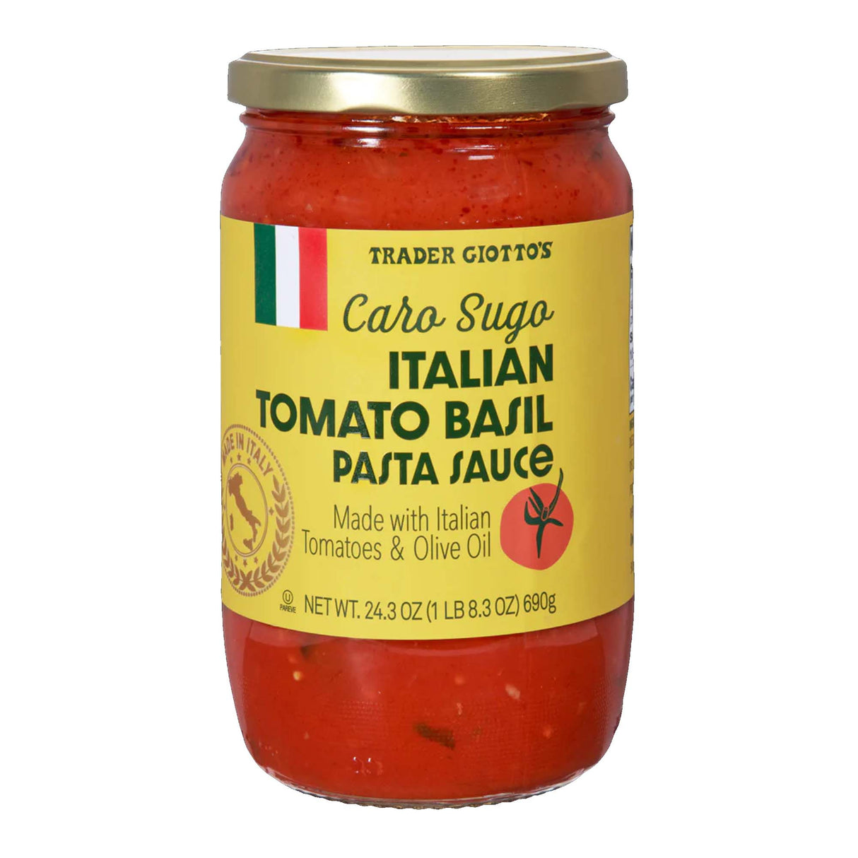 Caro Sugo Italian Tomato Basil Pasta Sauce – Fresh Tomato Basil Sauce from Puglia