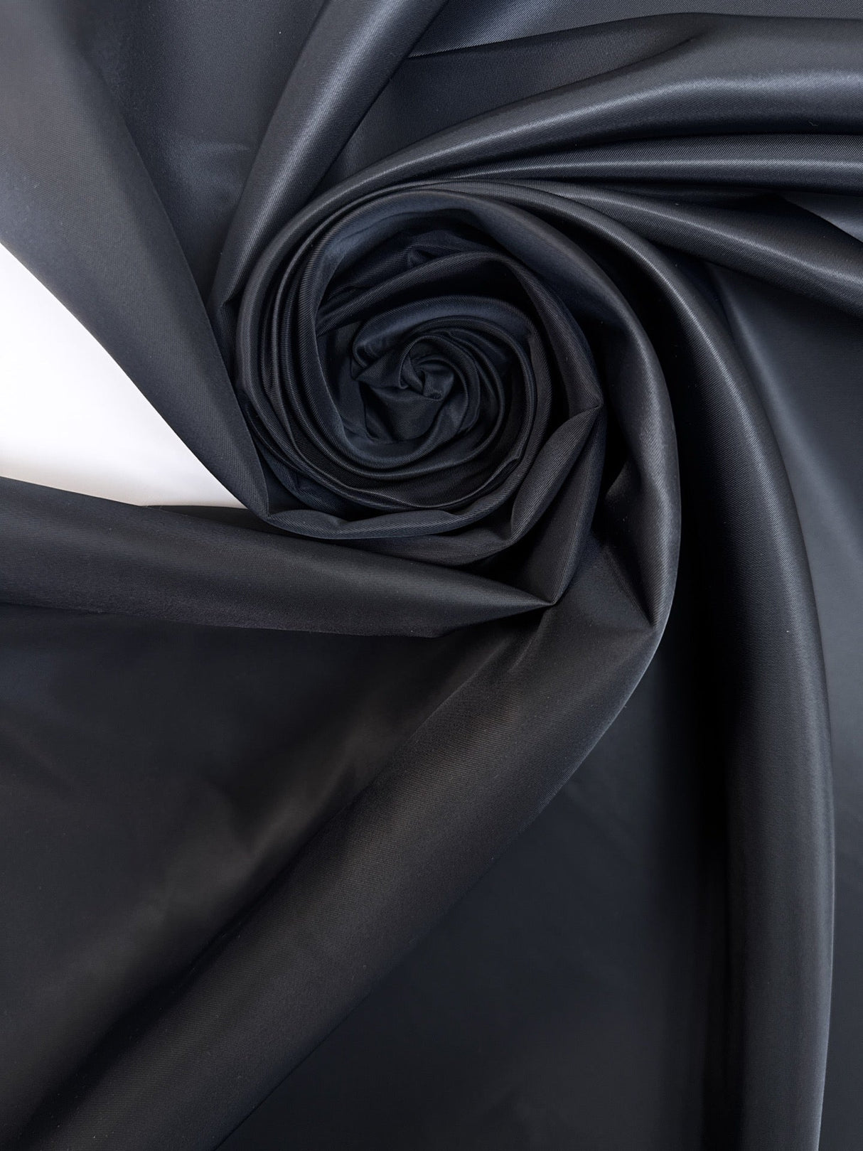 Black Polyamide Satin Woven