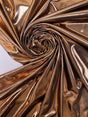 Golden Knitted Polyamide Stretch Fabric