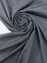 Stretch Checked Suiting Fabric
