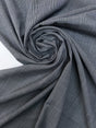 Stretch Checked Suiting Fabric