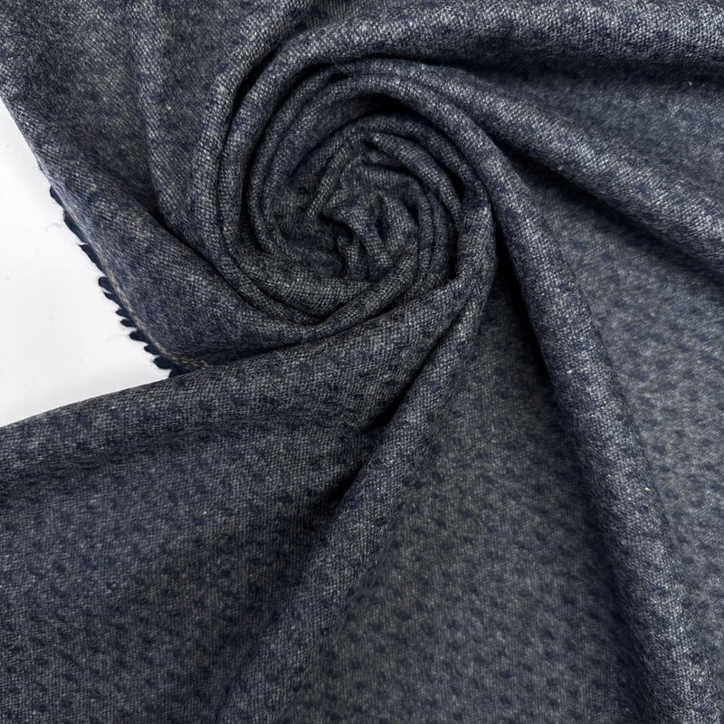 Wool Tweed Gray Blue Shades