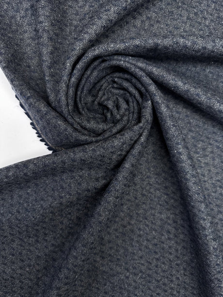 Wool Tweed Gray Blue Shades