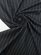 Black Wool Twill Suit Fabric