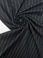 Black Wool Twill Suit Fabric