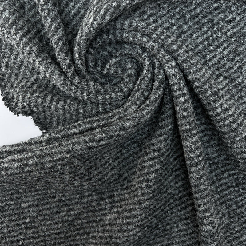 Wool Acrylic Bouclé Gray
