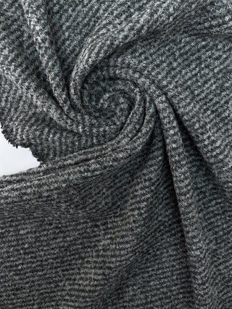 Wool Acrylic Bouclé Gray