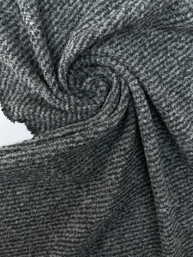 Wool Acrylic Bouclé Gray