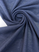 Cotton Basket Weave Fabric Blue Shade