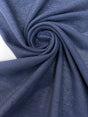 Cotton Basket Weave Fabric Blue Shade