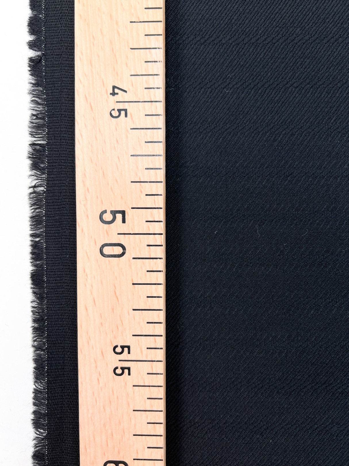 Black Wool Twill