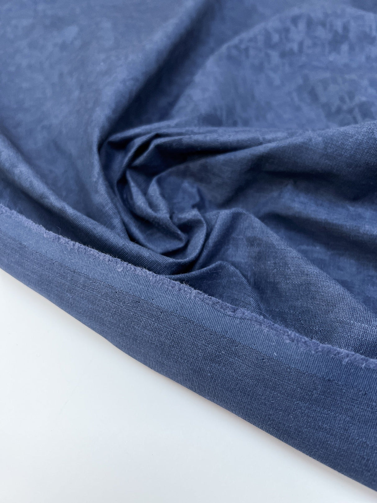 Cotton Viscose Abstract Purple Blue Fabric