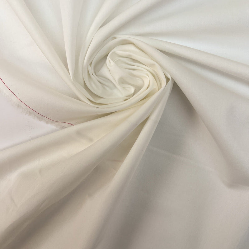 White Cotton Stretch Fabric